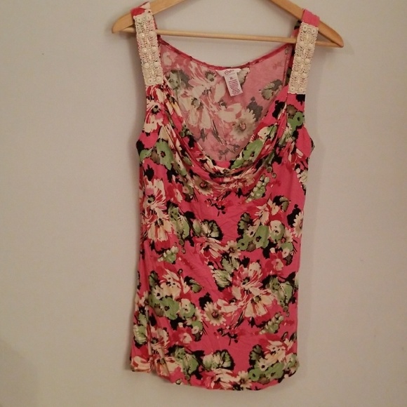 Candies Cowl Neck Tank - Picture 1 of 5
